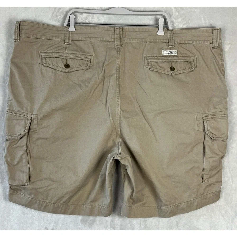 POLO RALPH LAUREN Men's Short  56B Beige Chino Classic Fit Cotton Cargo Utility